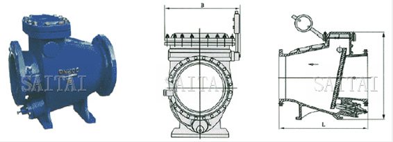 HH44(Z/X)、HH44(X/T/H)微阻缓闭止回阀外形尺寸图